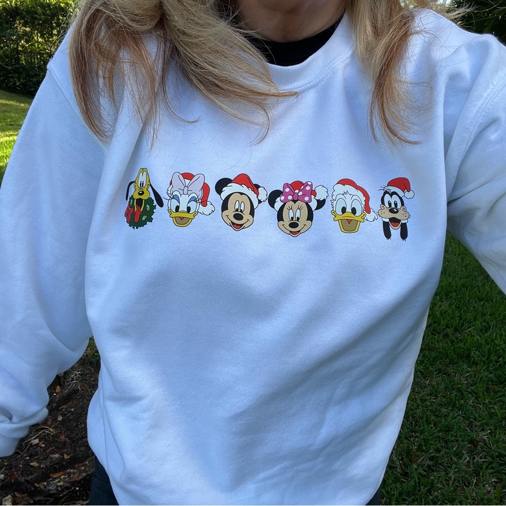 Adorable Disney Christmas Gift  Sweatshirt New